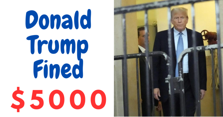 Donald Trump Fined